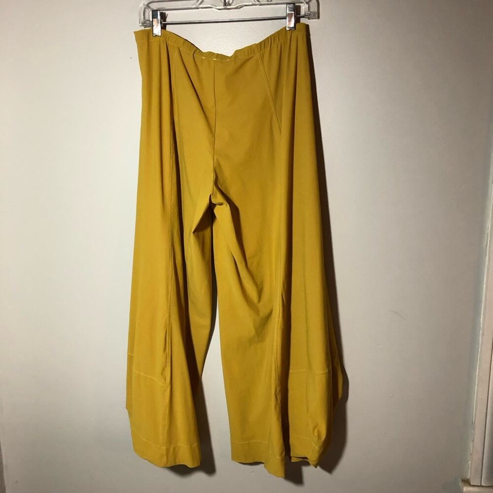 Alembika Tibeka lantern pants mustard yellow barrel elastic waist womens 8-10 - Picture 3 of 14